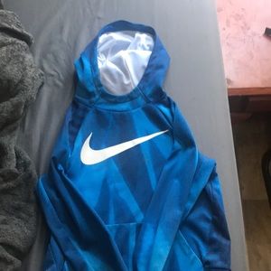 Blue Nike hoodie my cousin got too big for it and doesn’t want it